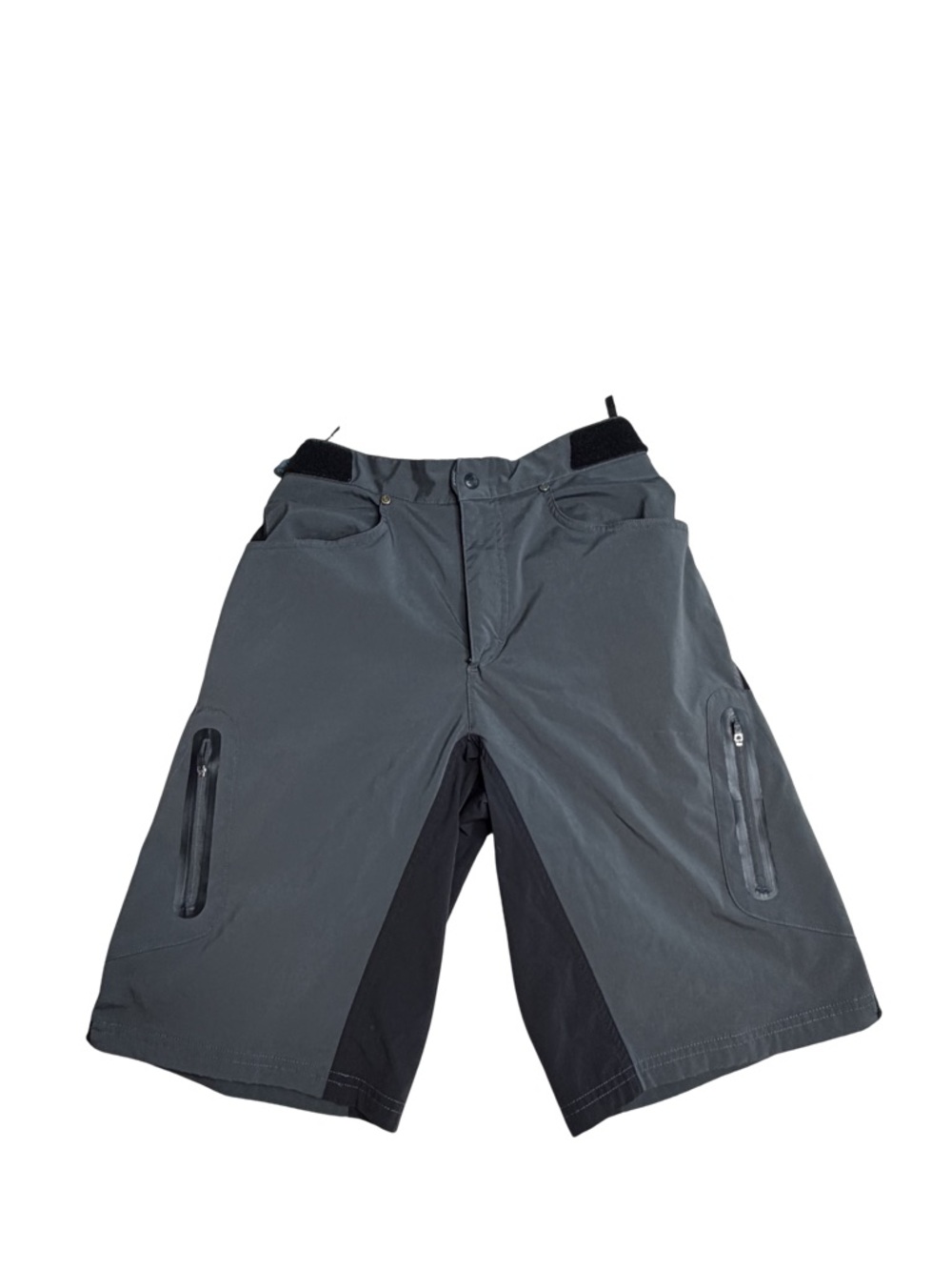 ZOIC Mountain Bike Shorts Mens M Gray MTB Cycling Trail Adjustable Waist